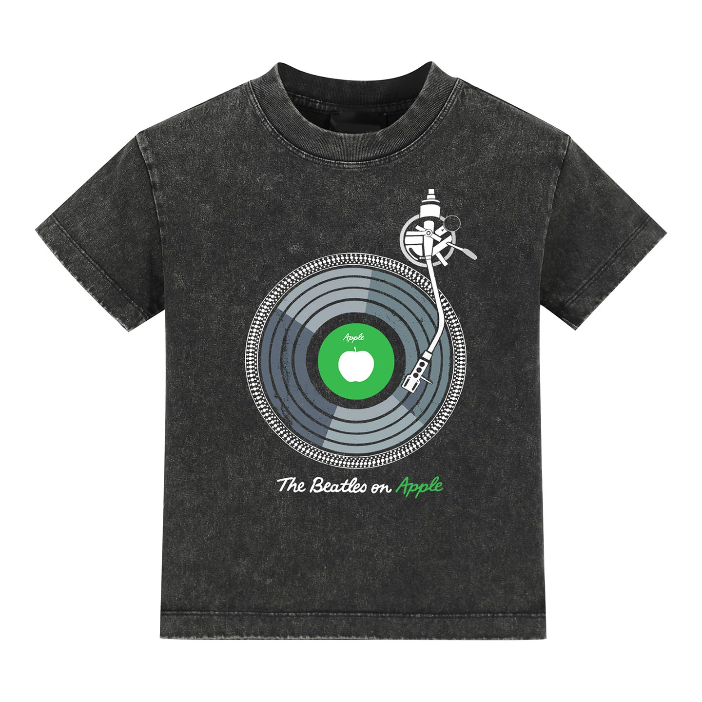 2026 The Beatles Rock Album-themed Washed-out Vintage American Men's and Women's Short-sleeved Washed T-shirts