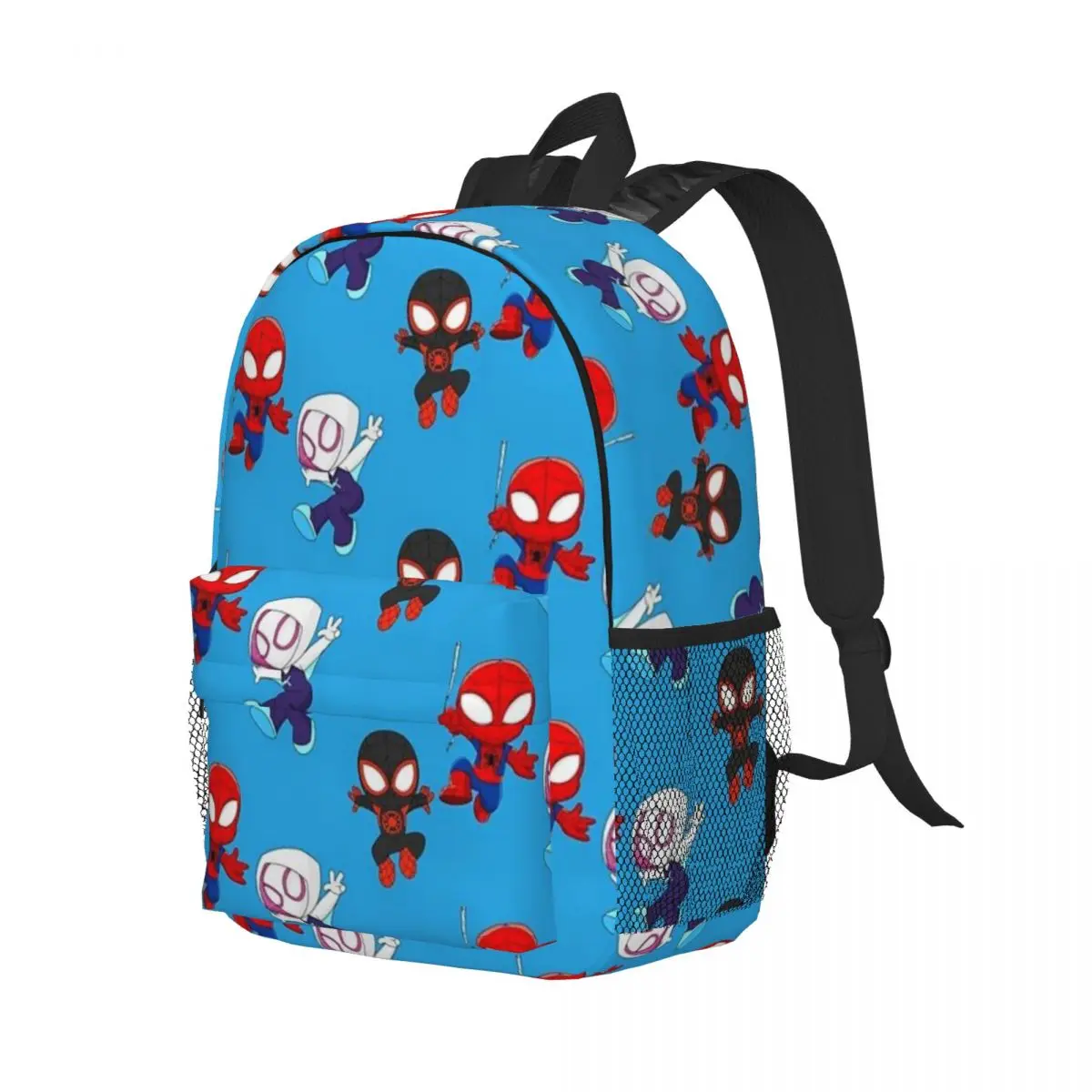 Spidey Amazing Friends 15-Inch Waterproof Backpack - Lightweight Travel Bag with Multiple Pockets for Organization