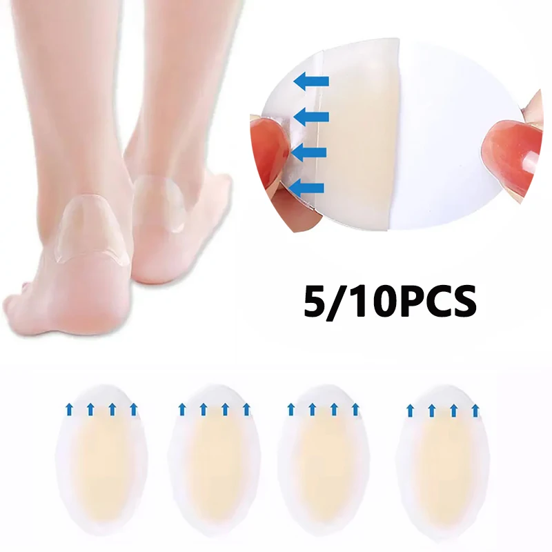 

5/10 шт. невидимая блистерная паста, прозрачный гидроколлоидный гель, блистерная повязка, защитная подушечка для пятки и пальца ноги