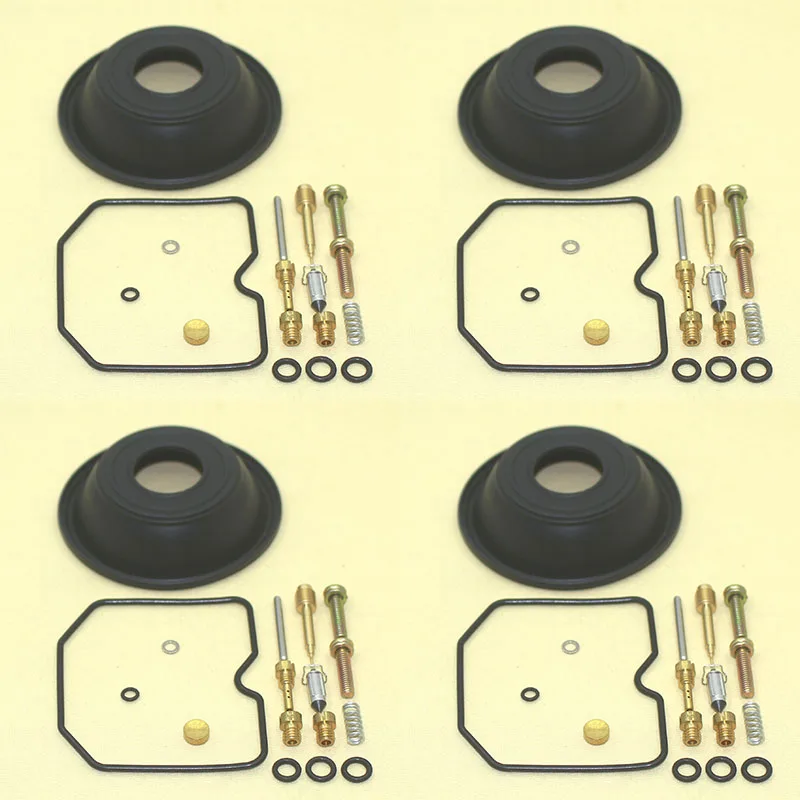 Kit de reparación de carburador para GPZ400R ZX400 GPZ400 GPZ, aguja flotante, diafragma de émbolo, tornillo flotante