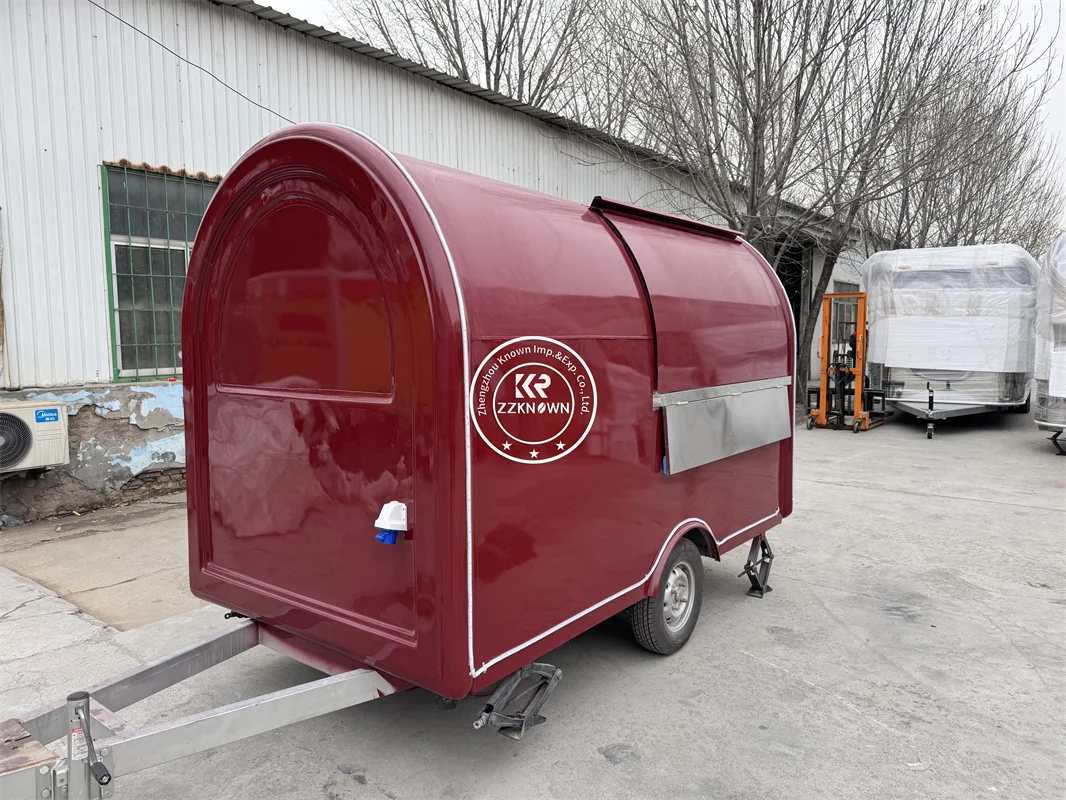 DOT CE Mobile Hot Dog Cart Concession Customized Ice Cream Coffee Truck Pizza Snack Fast Food Trailer Fully Equipped