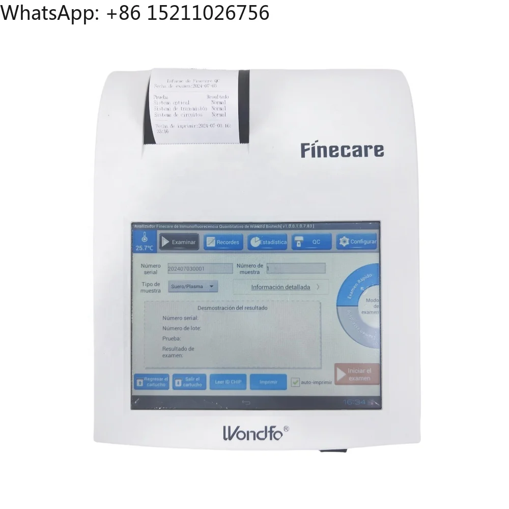 Wondfo Finecare FIA Meter Plus FS-113 Human Use Fluorescence Immunoassay Quantitative Analyzer Hormone Analyzer Finecare FS-114