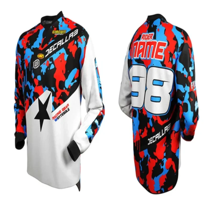 2024 Team custom moto bmx enduro motocross Jersey mtb downhill jersey cycling mountain motorcycle bike camiseta enduro mtb