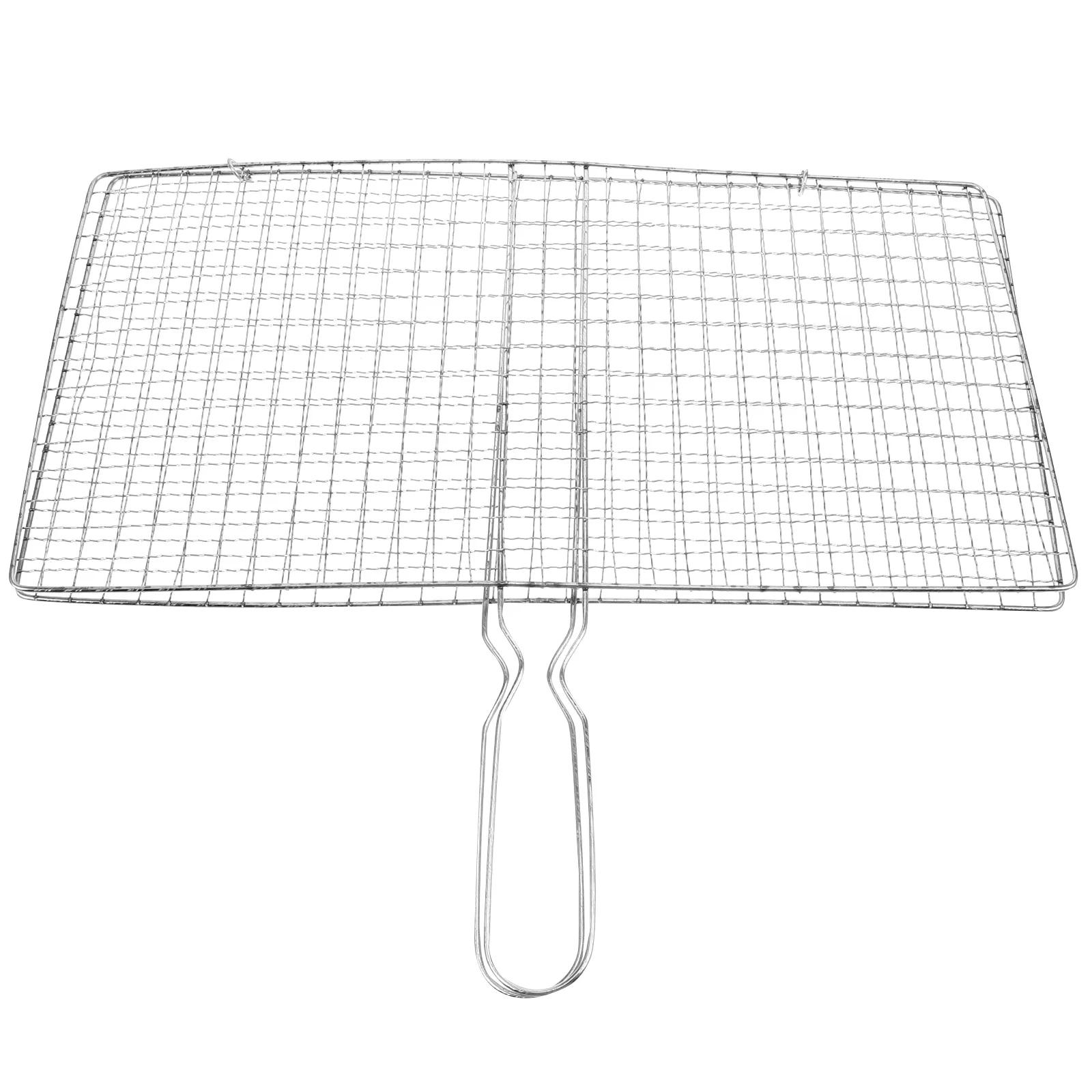 

BBQ Net Rack Grill Cooking Accessories Fish Basket Barbecue Meat Grilling Vegetable Clip Mesh Metal Baskets Grilled Vegetables