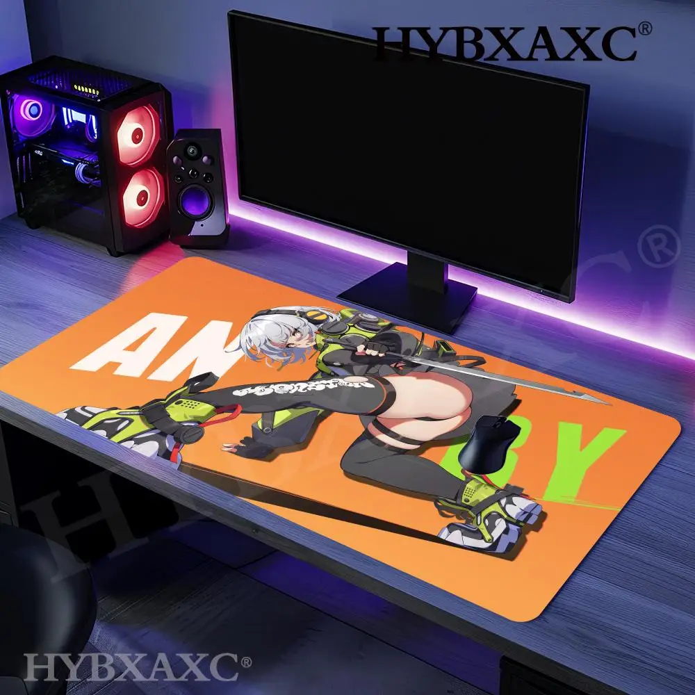 

HYBXAXC ouse Pad PC Gaming Accessories ZZZ Keyboard Pad Anime Girl Anby Demara Kawaii Mousepad Laptop Zenless Zone Zero Desk