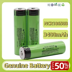 1-100PCS NCR18650B Actual Capacity Original 18650 Battery 3.7V 3400mah Lithium Rechargeable Batteries 18650 Cells Li-ion Bateria