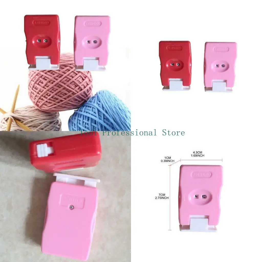 

57QF Universal Knit Count Knitting Stitch Counter Finger Hand Tally Counter Counting Knitted Loops Recorder Knitting Tool