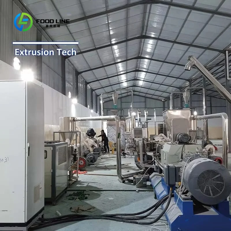 Customized Double Screw Extruder Snacks + Mini Hot Twin Screw Extruder for Fish + Screw and Barrel Dn 90 Extruder