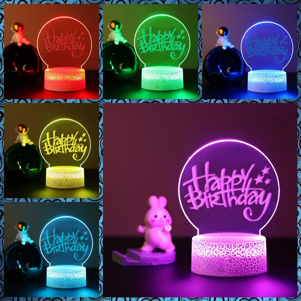 

Elf princess Acrylic Led Night Lamp for Children's Room Decor Kids Birthday Gift