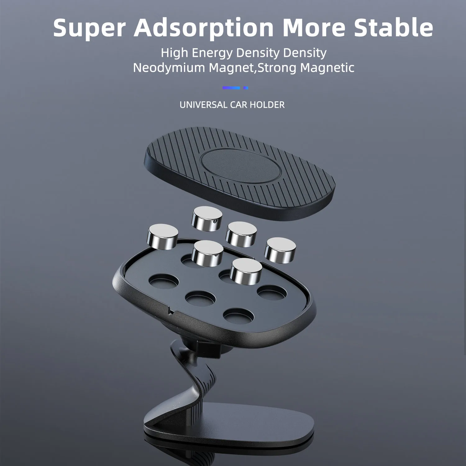 Mini Strong Magnetic For the Car Phone Holder Dashboard Air Outlet Mobile Support 360 Degrees Navigation Bracket Tablet Stand