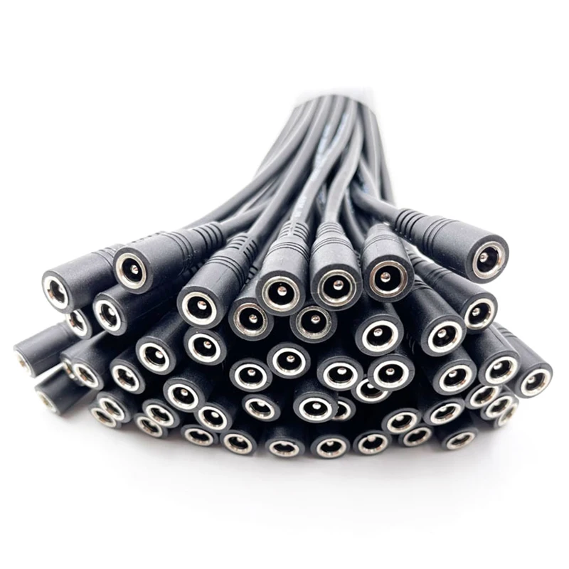 NEW SALE 10pcs 5.5x2.1 Plug DC male or Female Cable Wire Connector For 3528 5050 LED Strip Light