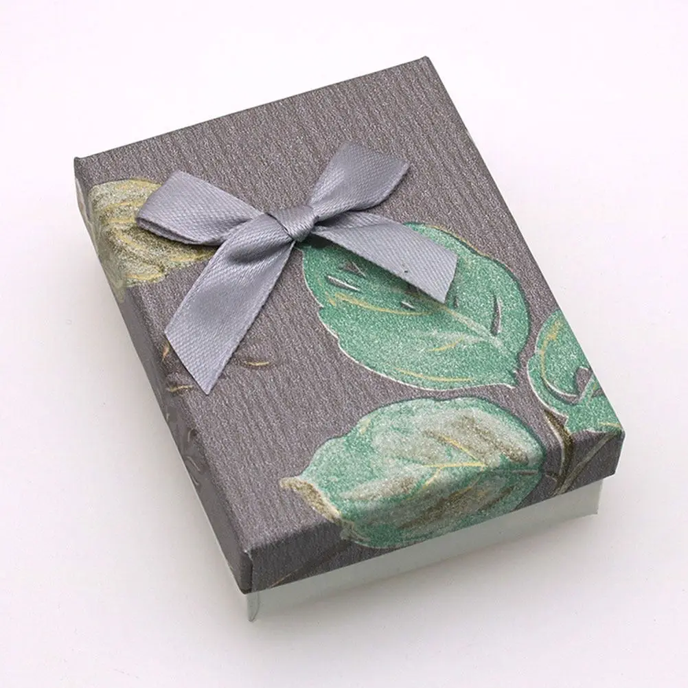 

6 шт. подарочных коробок для украшений с бантом, для предложения руки и сердца, помолвки, свадьбы, дня рождения, годовщины, для хранения ювелирных изделий, ожерелий, колец