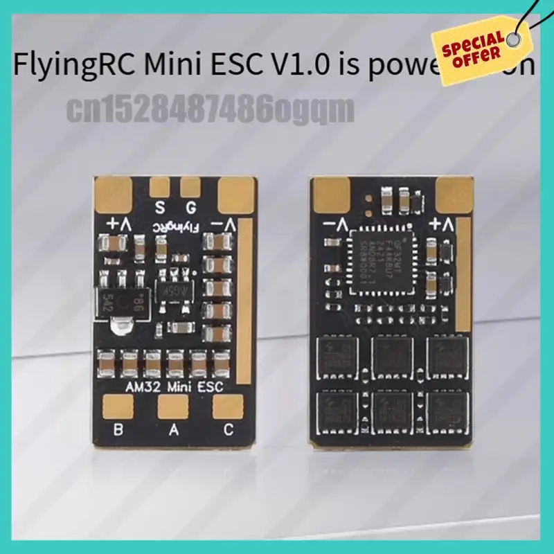 -ABJZ AM32 ESC 40A 32-bit elektronische snelheidsregelaar 6-30V, 2-6S ondersteuning, sinusopstart voor FPV drone en RC auto