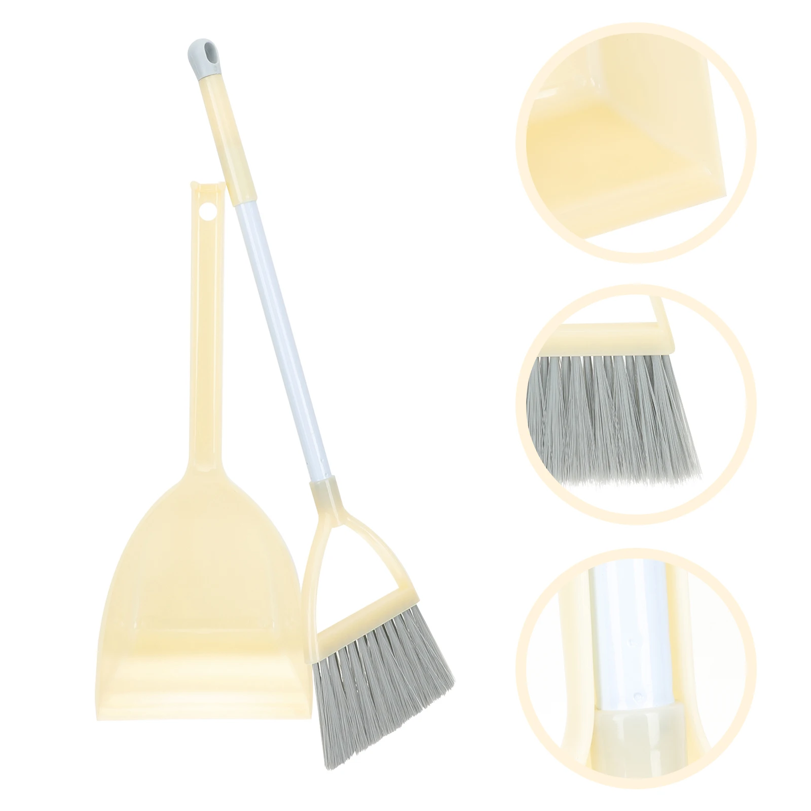 어린이용 빗자루 쓰레받기 세트 1세트, 소형 플라스틱 가정용 청소 도구, 어린이 집안일 도우미, 데스크탑 클리너