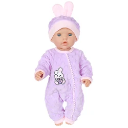 18Inch/45CM Baby Dolls Lovely Plush Rabbit Pajamas Hat Set Born Baby Doll Outfit Reborn Baby Doll Clothes Toy Wear Girl Gift