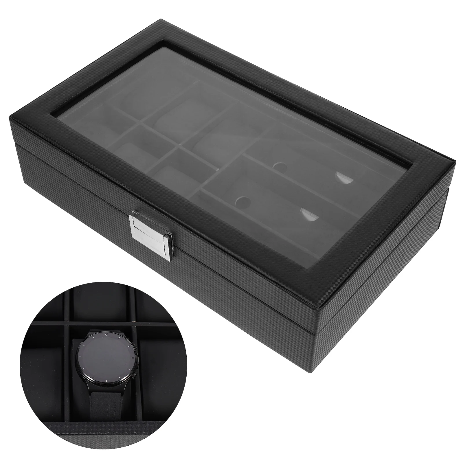 

Premium Watch Sunglasses Box Elegant Jewelry Storage Holder For Glasses Rings Necklaces Display Case Organizer Practical