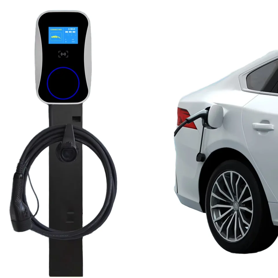 

New 7kW IEC 62196-2 Type 2 Wall-mounted EV Car Charger Single Phase 32A With Dynamic Load Balancing TUV CE Certified