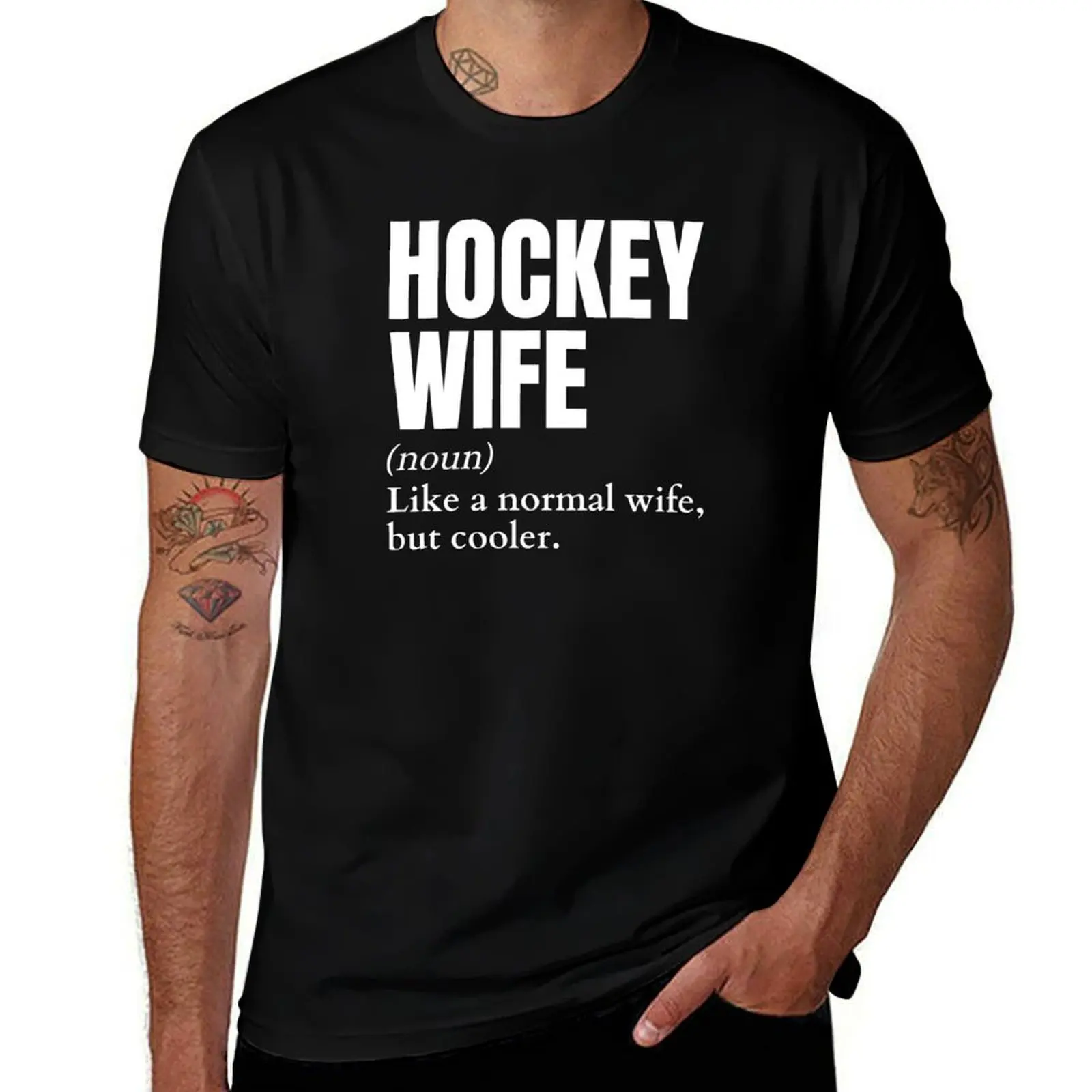 

Funny Hockey Wife Definition T-Shirt plus size clothes cotton man t-shirts summer top anime clothes luxury clothes men