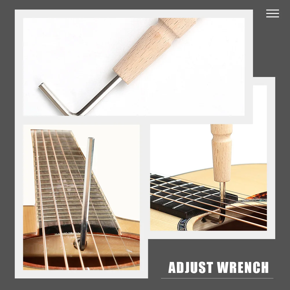 

3 Pcs Guitar Repair Tools Wrench Truss Rod Adjustment Tuning Acoustic Accessories