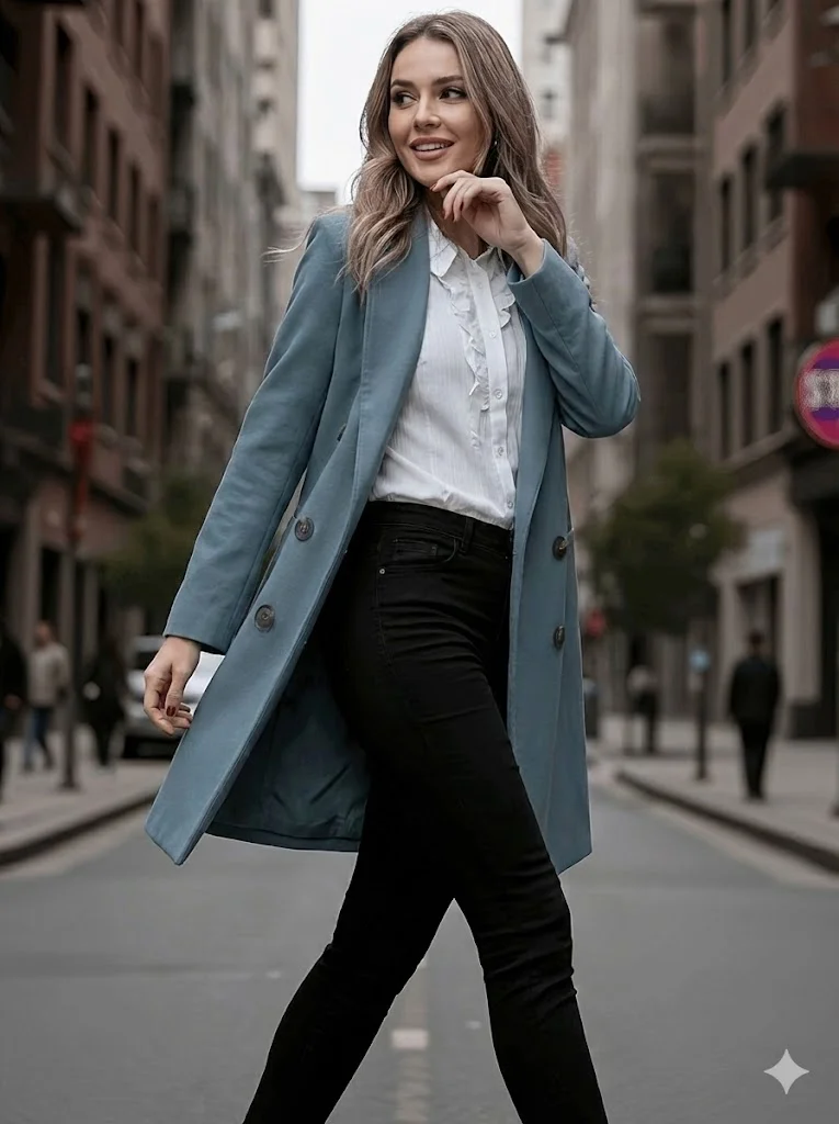 

Европейско-американское шерстяное пальто, осенне-зимняя модная женская одежда, утепленная теплая куртка, пальто, двубортный элегантный плащ