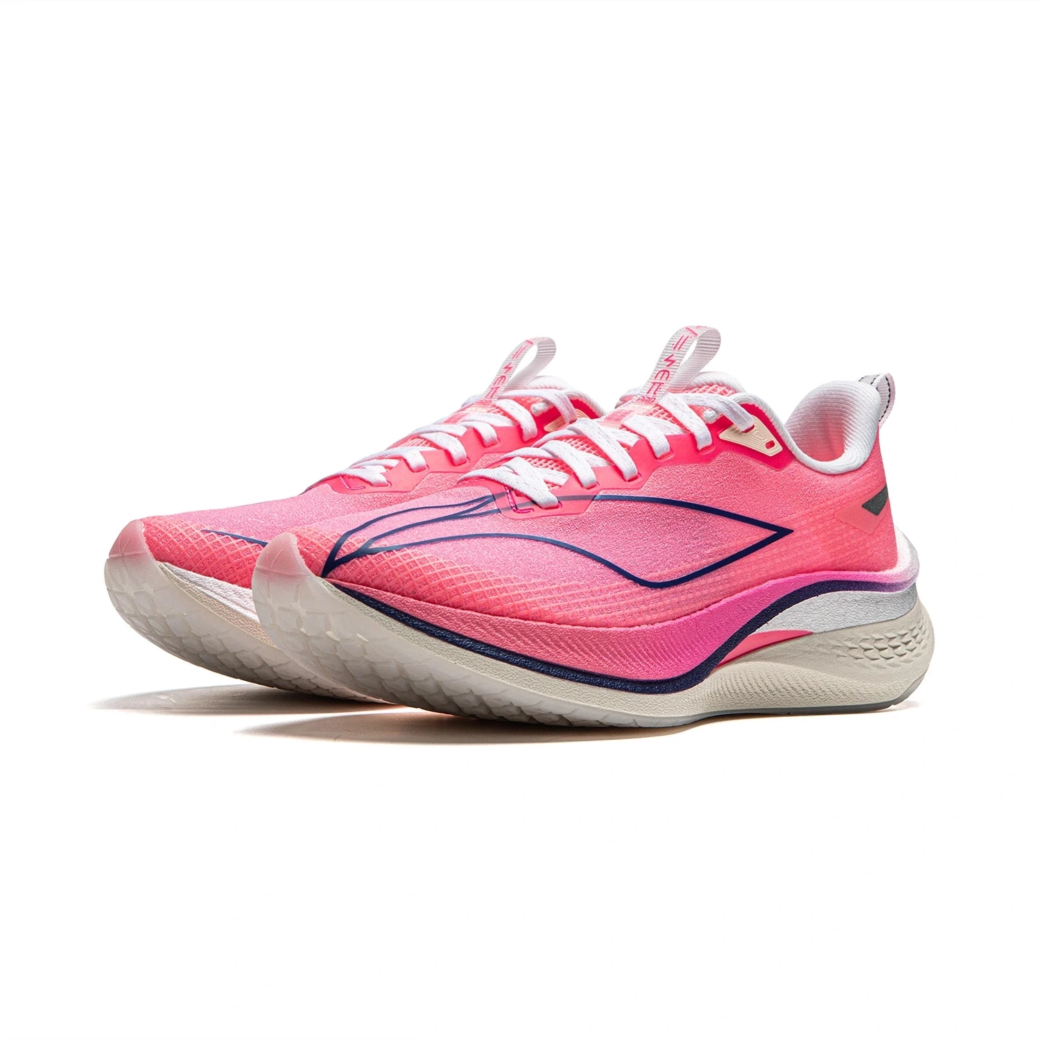 Li-ning-Zapatillas deportivas transpirables para mujer, calzado deportivo de espuma ligera con cojín BOOM, color rojo HARE 7 PRO Racing, ARPU002