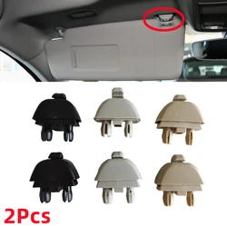 Soporte de visera para coche, gancho de Clip de retenedor para VW Polo Passat Up Skoda Citigo Rapid Seat MII 6R0857561 6RD857561, color negro, gris y Beige, 2 piezas