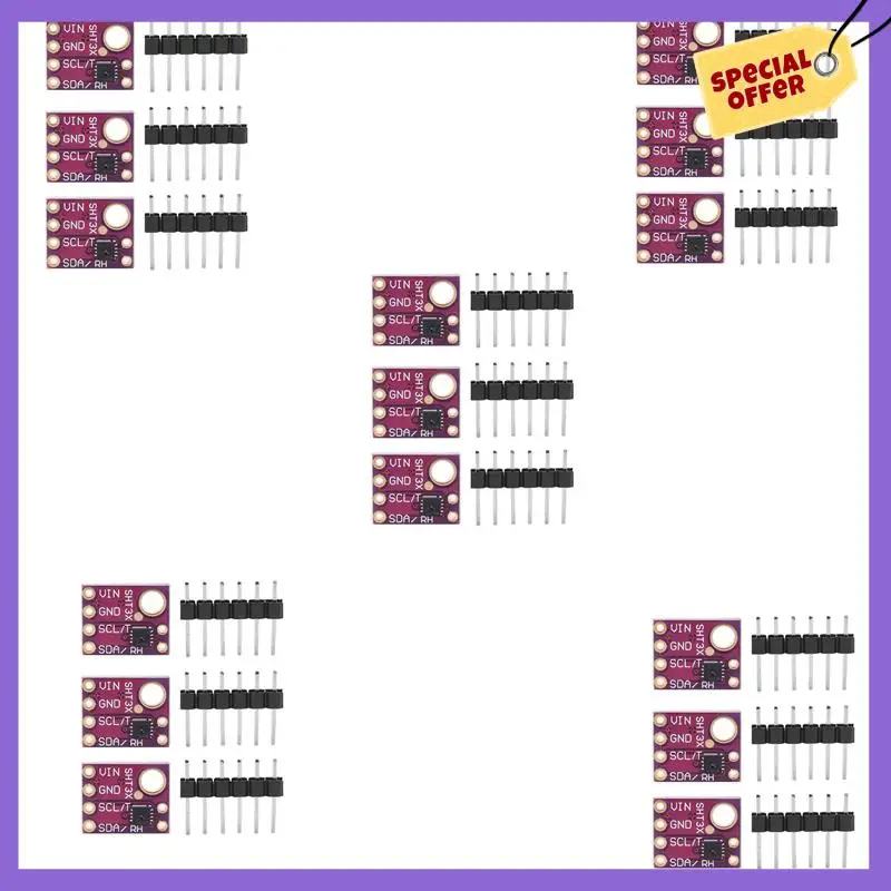 a96z-15-個-sht31-d-温度湿度センサーデジタル出力センサーモジュール-iic-i2c-インターフェイス-33v-arduino-raspberry-pi-用