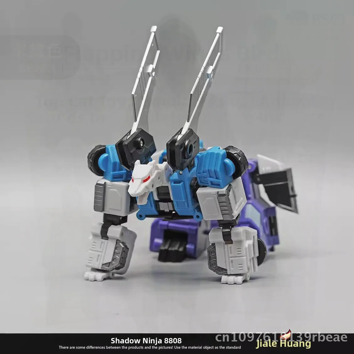 Jialehuang 8808 Ninja Warrior Staff Transformacja Zabawka Sześcio-zmienny Tryb Zwierzęcy Model Plastikowy Prezent dla Chłopców Dzieci