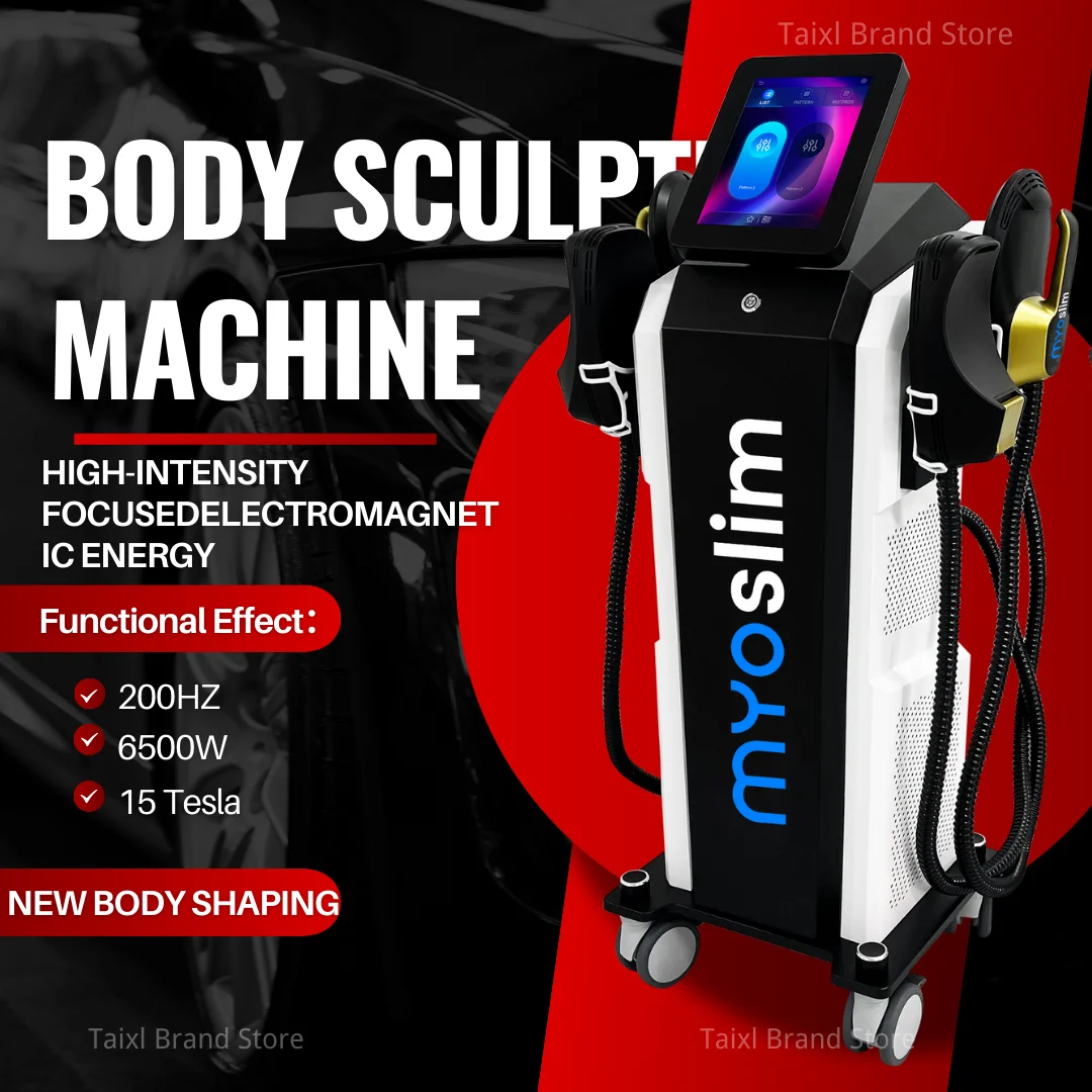 

Аппарат для коррекции фигуры и стимуляции мышц Myoslim 15Tesla 6500W высокой мощности, аппарат для похудения MYOSLIM Pro Ultra RF, аппарат для похудения NEO