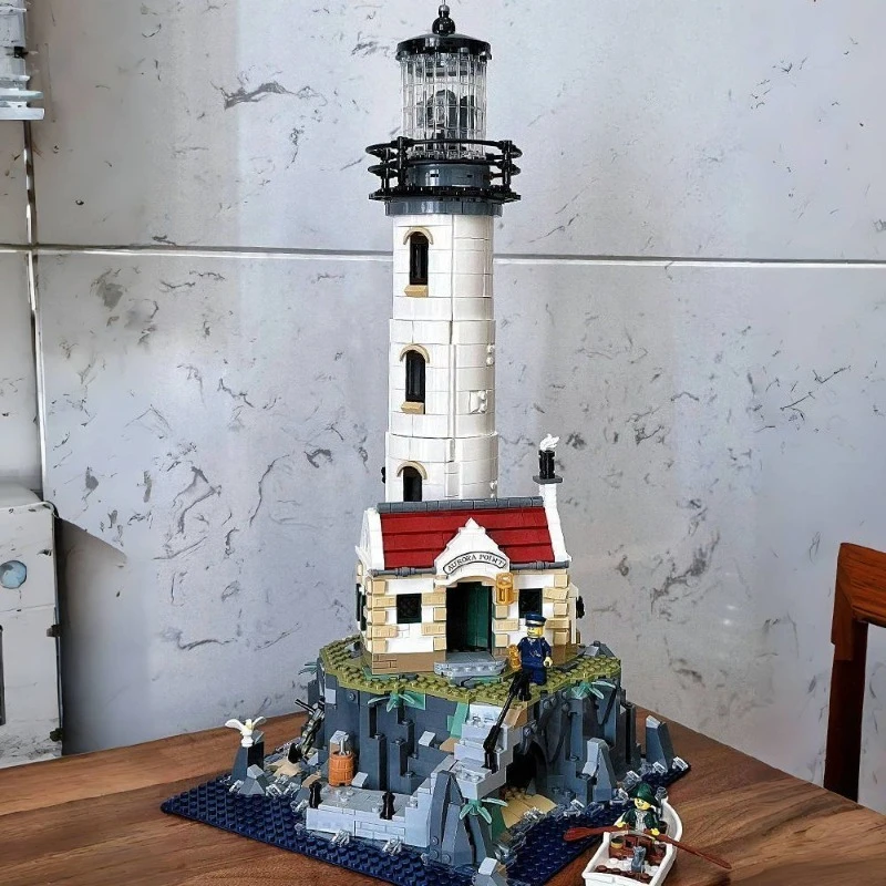 

Конструктор Cape Lighthouse: Серия Street View, сборная модель рыбацкой хижины, архитектурная модель, развивающая игрушка-головоломка для мальчиков