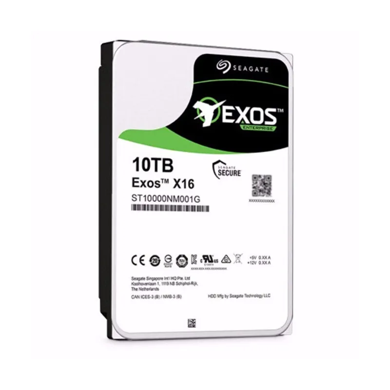 Nieuwe St10000nm 001G Seagate 10Tb Exos X16 512e 3.5 Sata 6 Gb/s Enterprise Harde Schijf