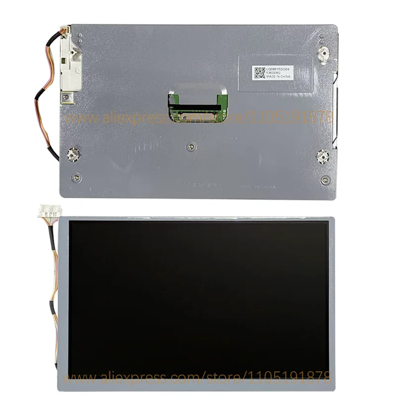 8.0 inch New Original LQ080Y5DG04 TFT LCD Screen Display for M-erCeDes W221 W216 S450 S550 S600 CL550 CL600 Instrument Cluster