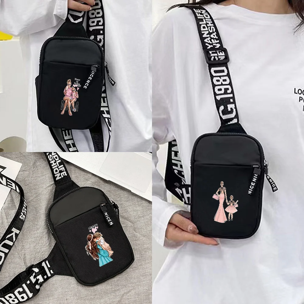 2026 New Men Chest Pack Large Capacity Casual Sports Lightweigh Crossbody Bagst Mom Series Multi-functional Chest Bag