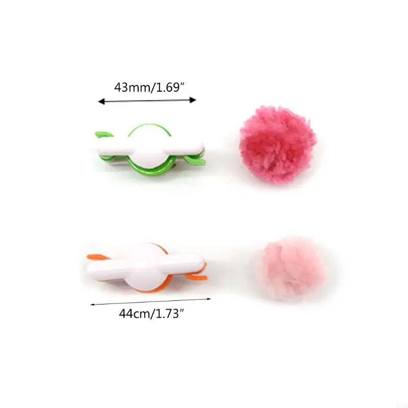 77JB 2pcs Pom-Pom Maker para Fluff Ball Needle Diy Lana tejido tejido