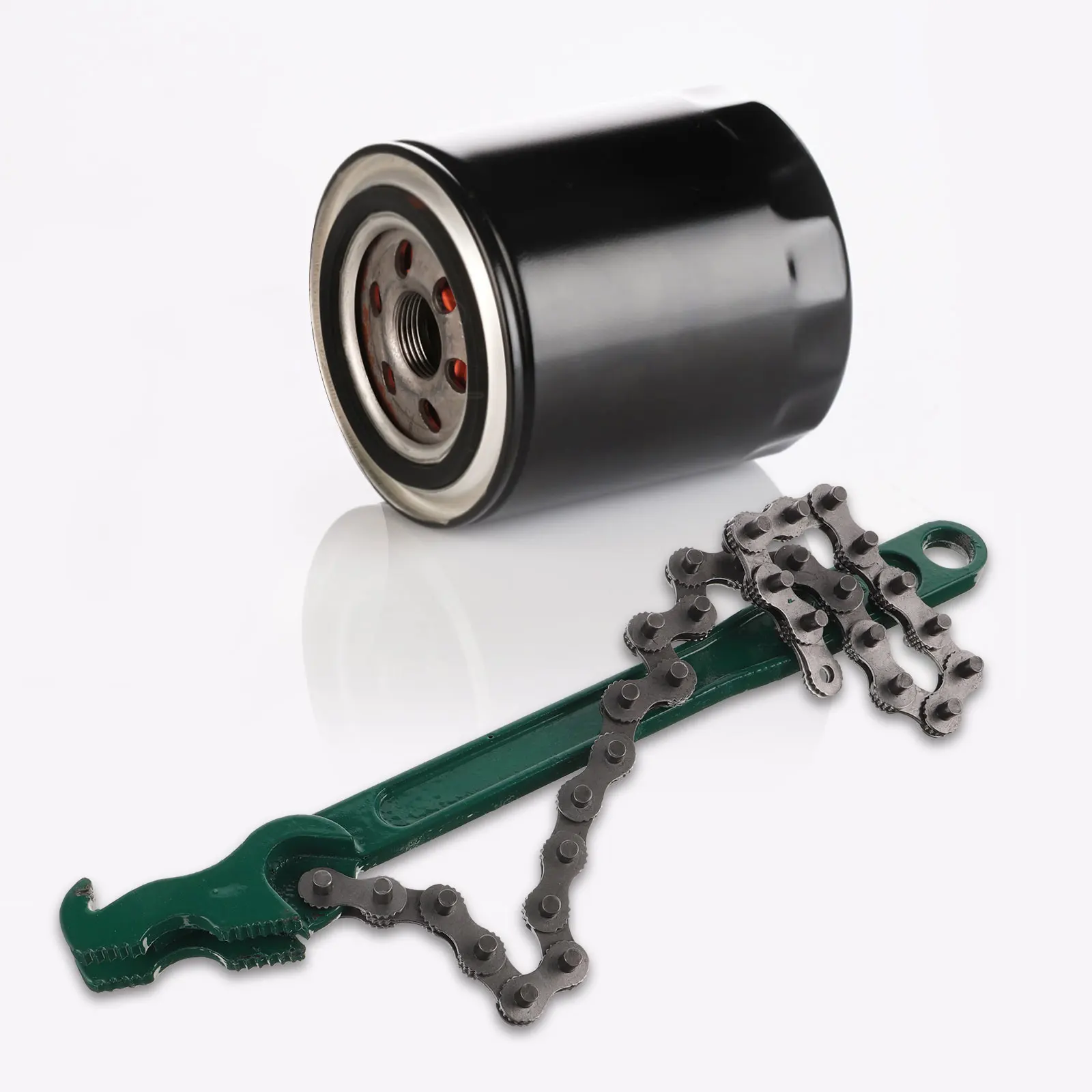 

Chain Wrench 16 Inch Heavy Duty Oil Filter Plumbing Strap Wrench Adjustable Small Tools For Motorcycle Repair Work