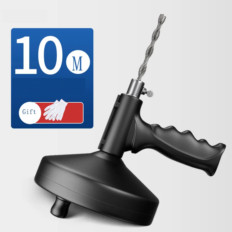 

33-футовый сливной шнек для змеи, инструмент для удаления засора для сантехнического змеиного слива, слив для очистки раковины, сверхмощный шнек для унитаза