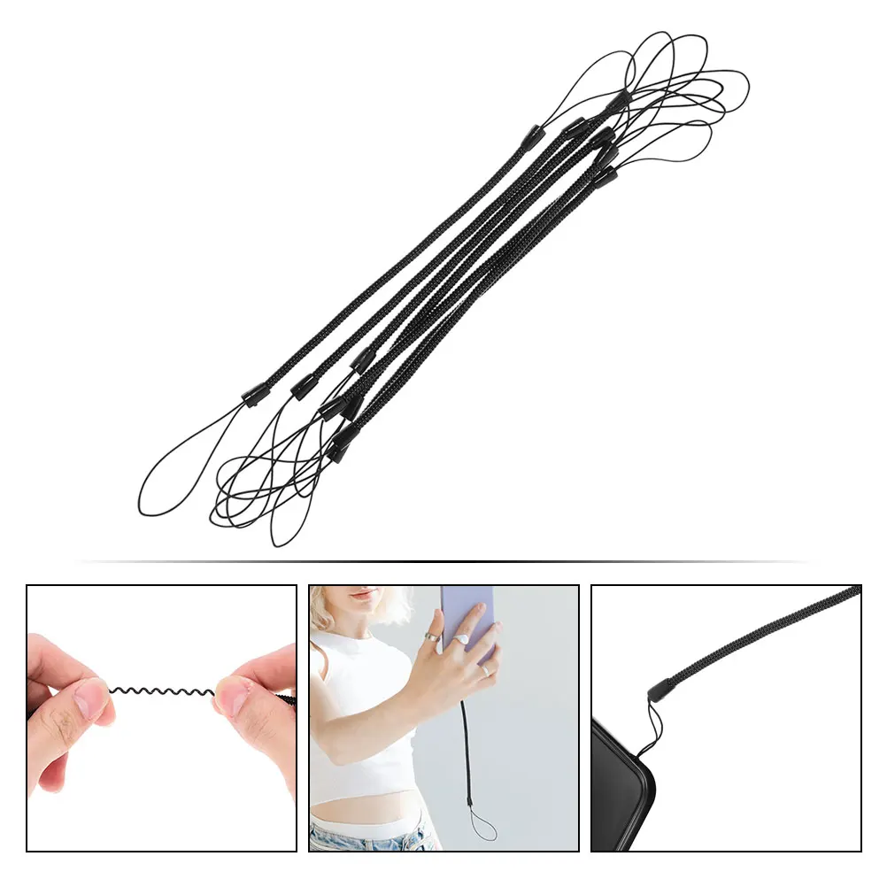

10pcs Phone Straps Anti-Loss Spring Rope for Touchscreen Stylus Pen Retractable Pen Leash Hanging Lanyard for Pens
