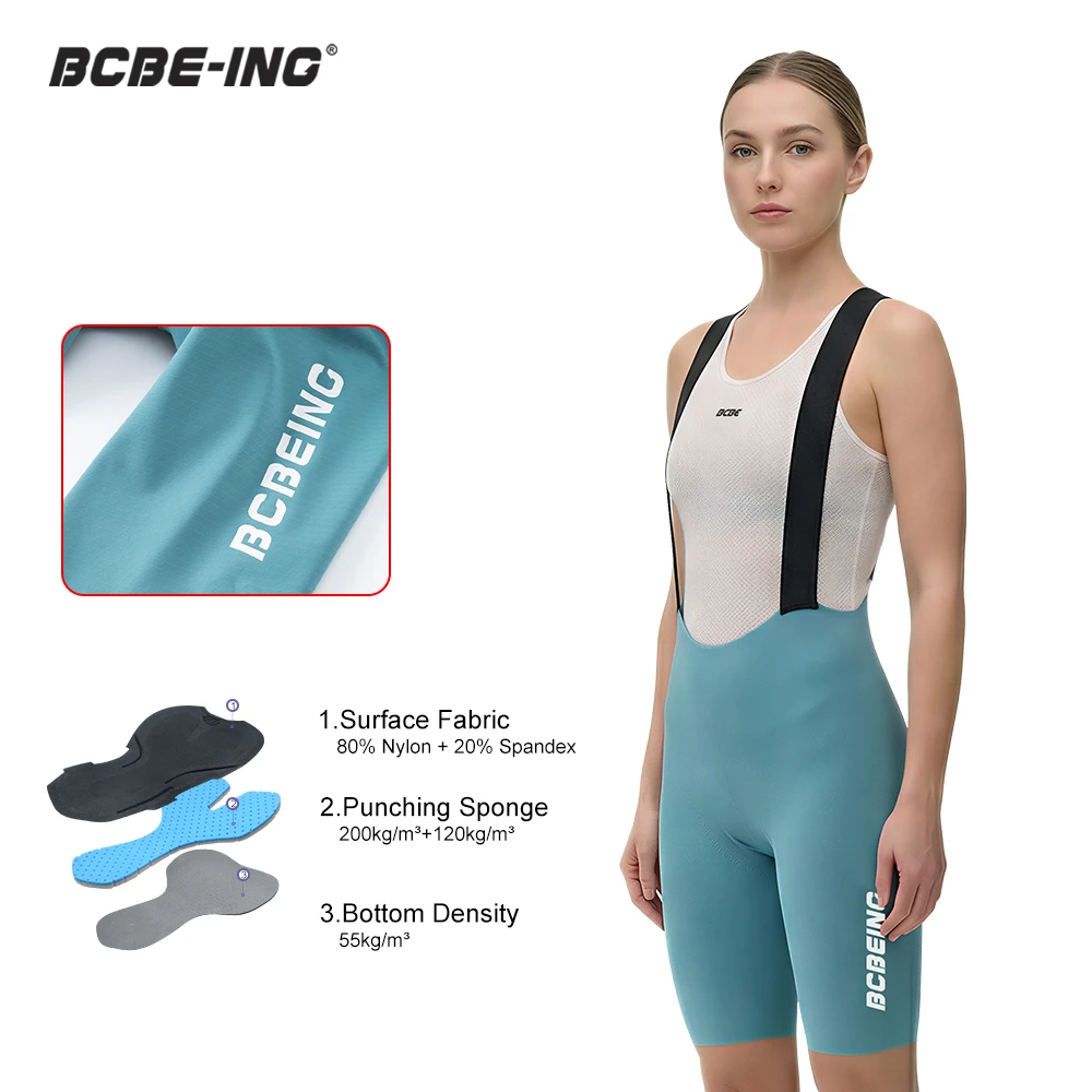 bcbe-ing-women-cycling-bib-shorts-lightweight-slim-fit-breathable-quick-dry-bike-shorts-pro-level-200kg-m³-density-sponge-pad