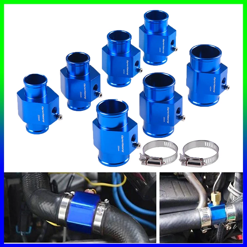 Universal Car Water Temp Gauge Radiator Water Temp Joint Pipe Radiator Hose Temperature Sensor Adapter 26/28/30/32/34/36/38/40mm