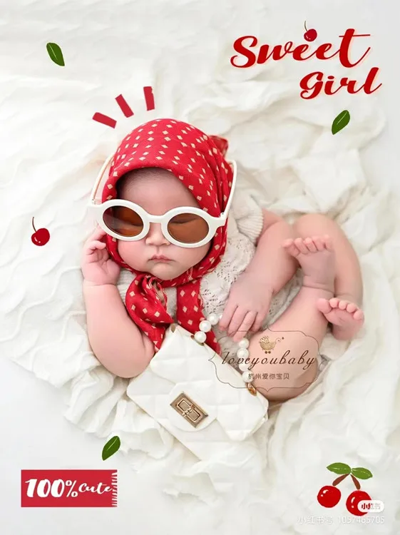 Newborn Cinema Full Moon Girl Photography Clothing Photography Props Infant and Child Photography Clothing Art Photography