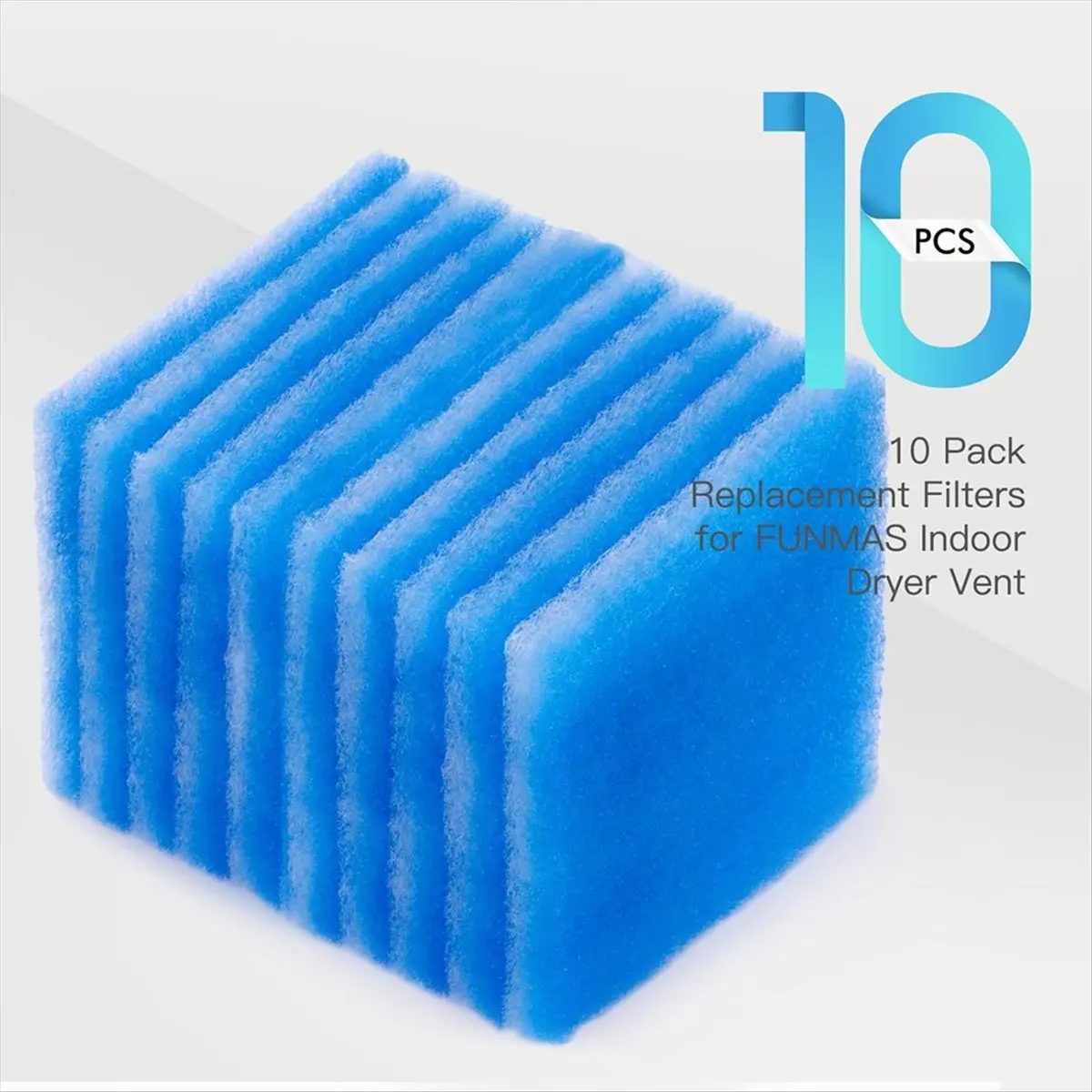 10 Pack Replacement Filters for FUNMAS Indoor Dryer Vent