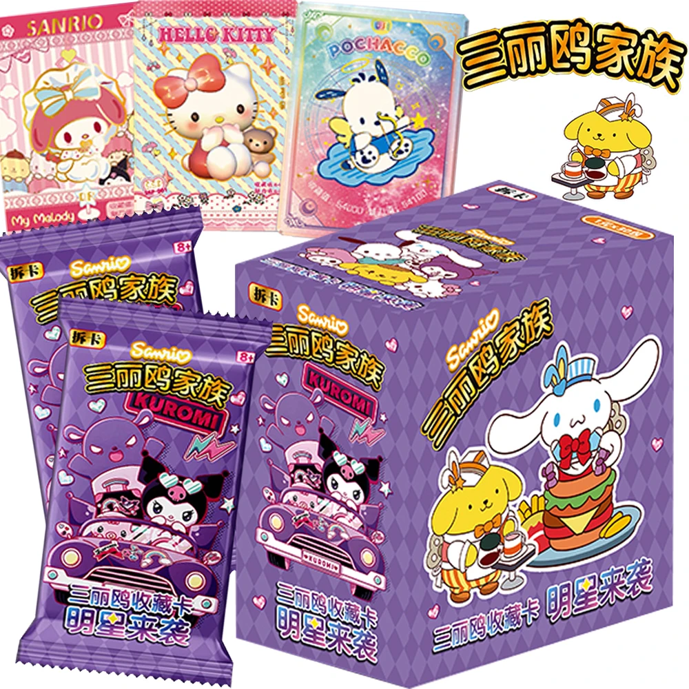 

Wholesale Sanrio Collection Cards Highly Loved Welcomed Kuromi My Melody Rare Colorful Character Cards Children Hobbies Gifts