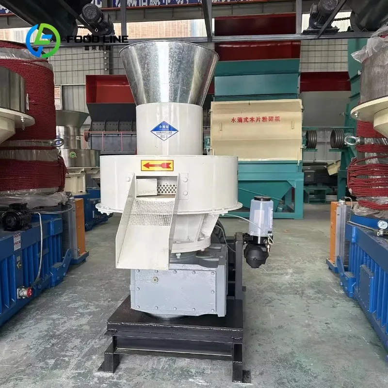 Custom ring‑mold biomass pelleting device wood chip fuel granulator 800‑1000kg/h for lumber scraps bio‑particle processing plant