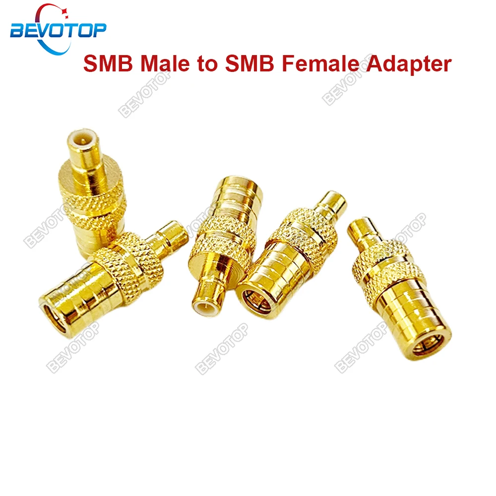 SMB Male to SMB Female DAB Car Aerial Adapter Antenna RF Connector for DAB+/FM/AM Radio Car Truck Satellite Radio 50 Ohm BEVOTOP