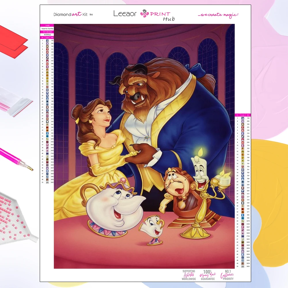 Набор для алмазной вышивки «Красавица и Чудовище»