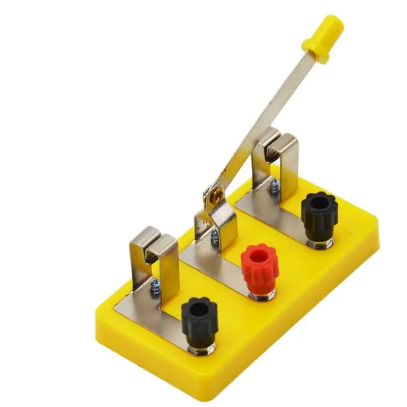 

Physic Single Pole Double Throw Toggle Knife Switch Physical Electricity Laboratory Science Experiment Test Teaching Equipment