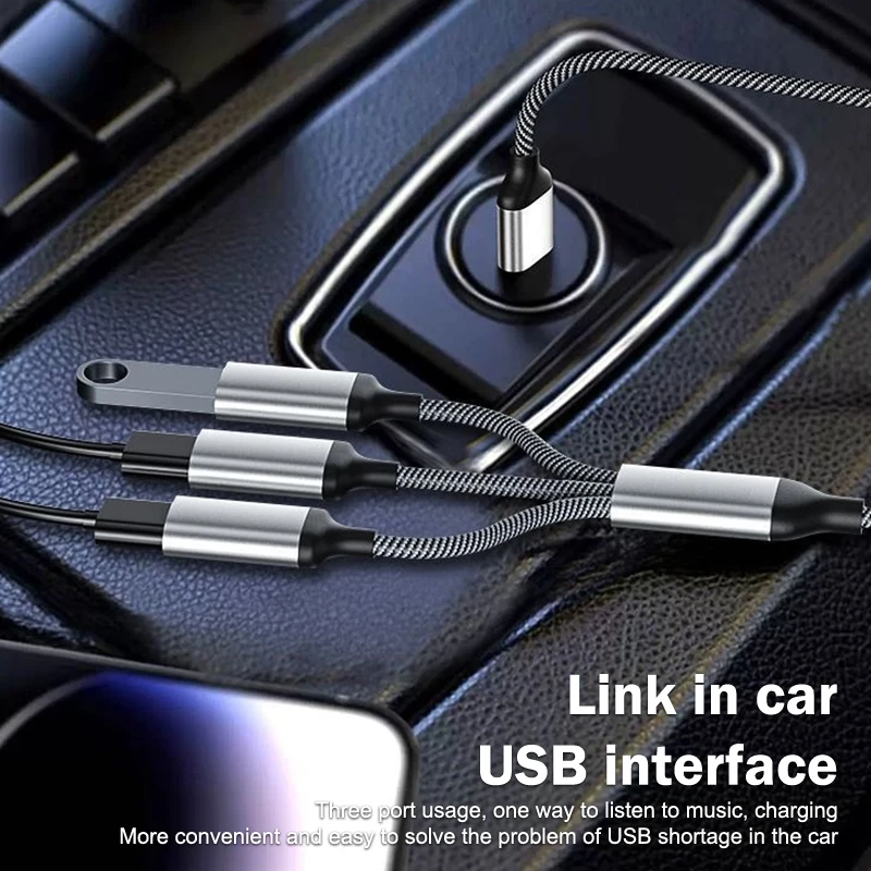 1 Stecker auf 2 3 Buchse HUB USB C Typ-C OTG Adapter Y Splitter Stecker Datenübertragung Ladegerät Kabel für Telefon Tablet Erweiterte Hub