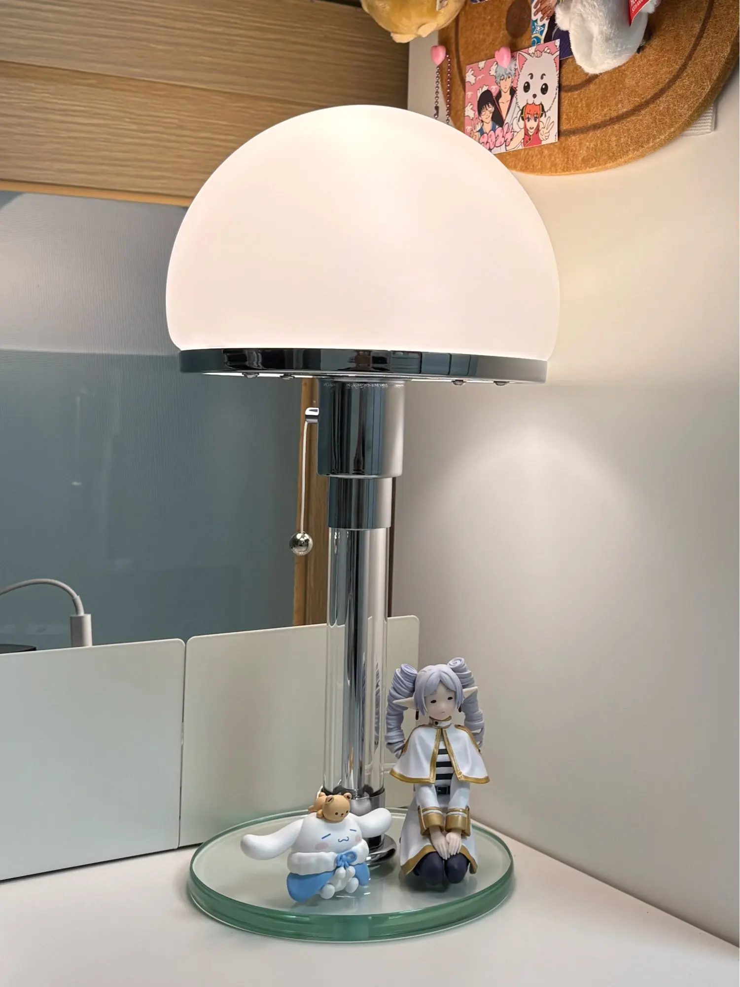 Bauhaus Chrome Mushroom Table Lamp, customer photo