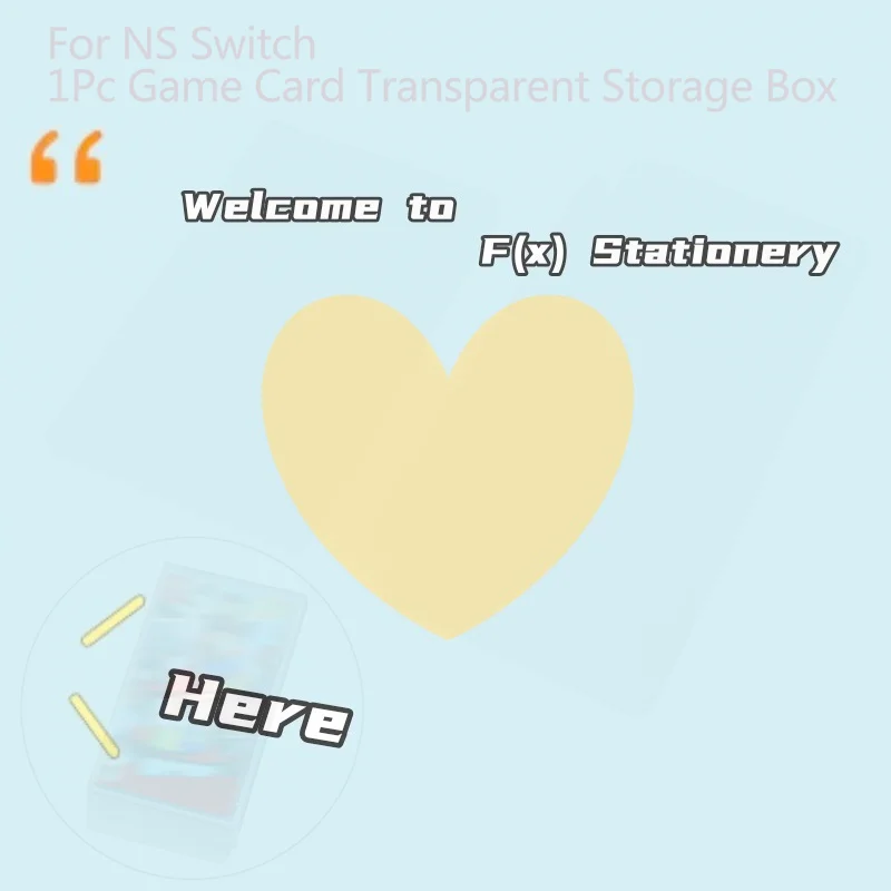 

Защитная прозрачная пластиковая коробка из ПЭТ для хранения игровых карт NS Switch-F(x) (1 шт.)