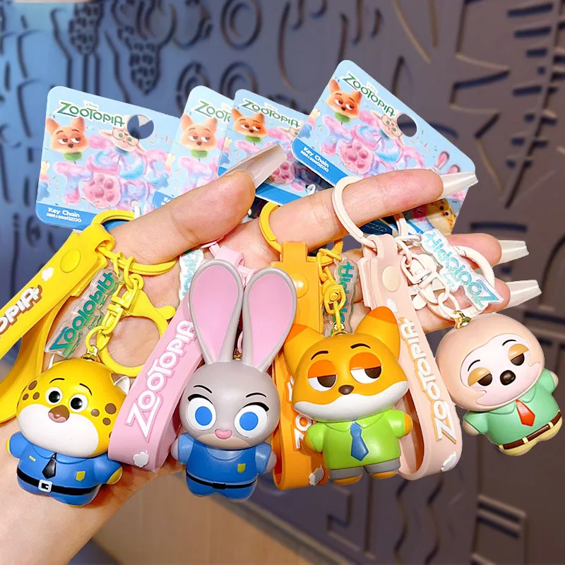 

2025 for Zootopia Character Doll Keychain couple Car Bag Pendants Accessory Toy Figure Collectible Souvenir